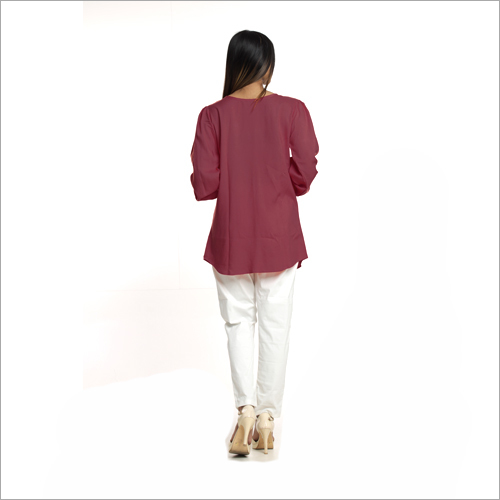 Washable Heavy Quality Rayon Top And Cotton Lycra Pant Set