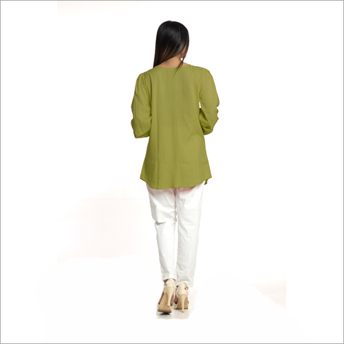 Washable Heavy Quality Rayon Top And Cotton Lycra Pant Set