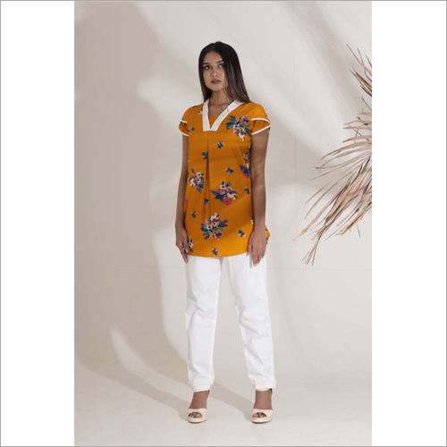 Washable Heavy Printed American Crepe Stylish Upper With Bottom Wear