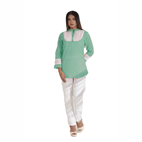 Washable Premium Weaving Cotton Top With Premium Lycra Bottom Set