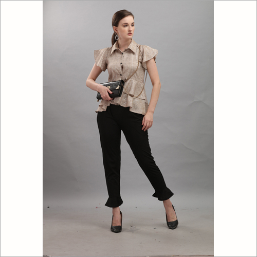 Washable Premium Weaving Cotton Top With Standard Quality Knitted Stylish Upper With Bottom Wear