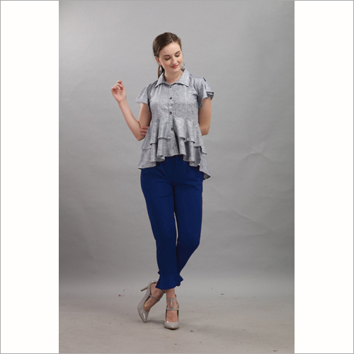 Washable Premium Weaving Cotton Top With Standard Quality Knitted Stylish Upper With Bottom Wear