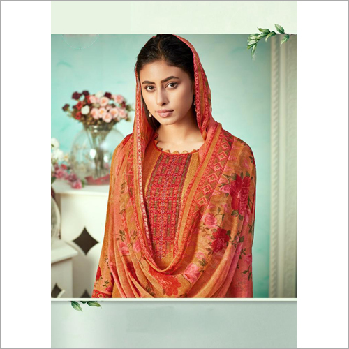 Kurta Plazzo Set - Jacquard Sirousky Diamond Print, Short Sleeves, Handwork, Washable, Available In Sizes S To Xxxl, Length 42 Inch