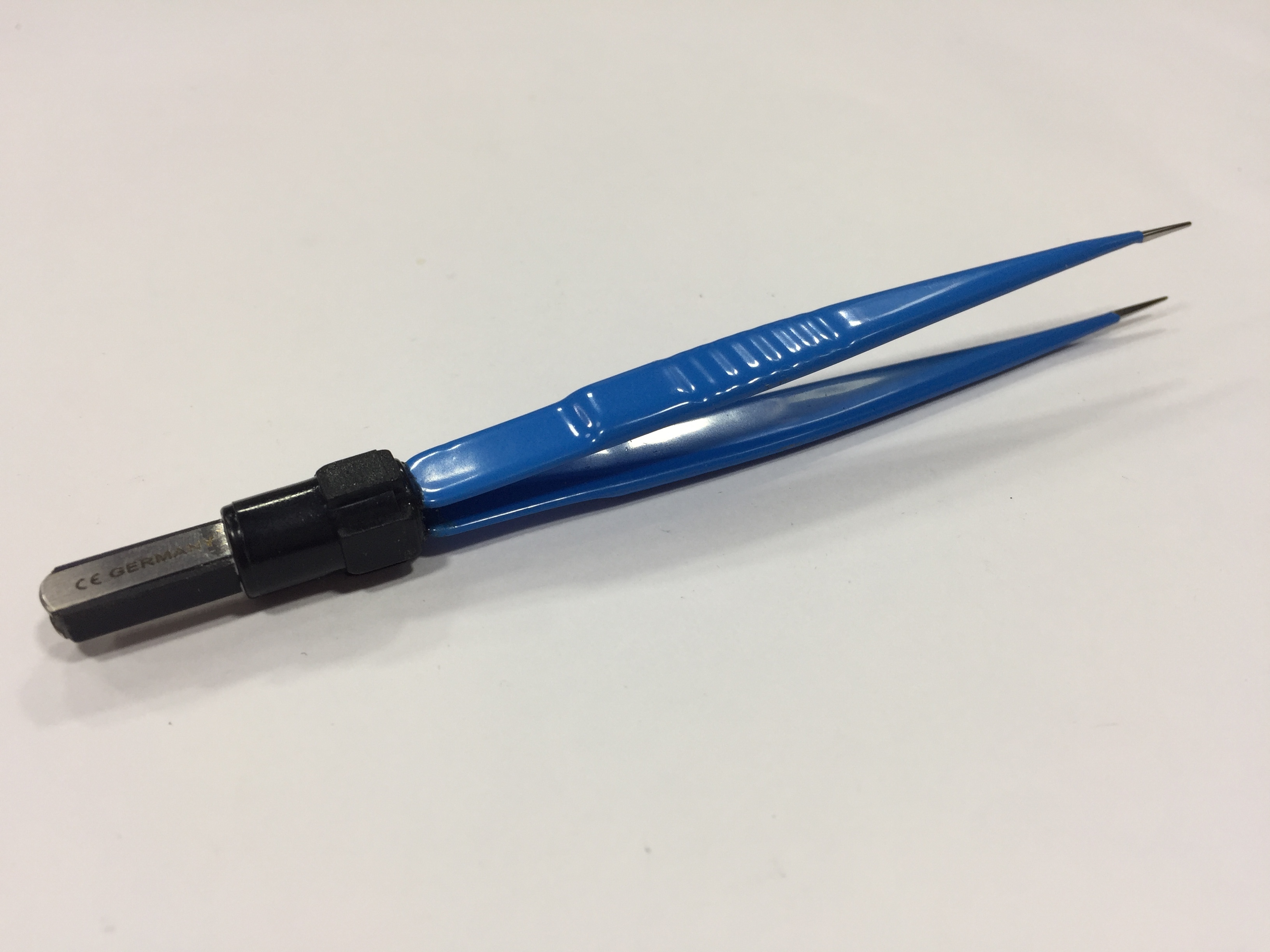 Blue/black Bipolar Straight Forceps (Imported)