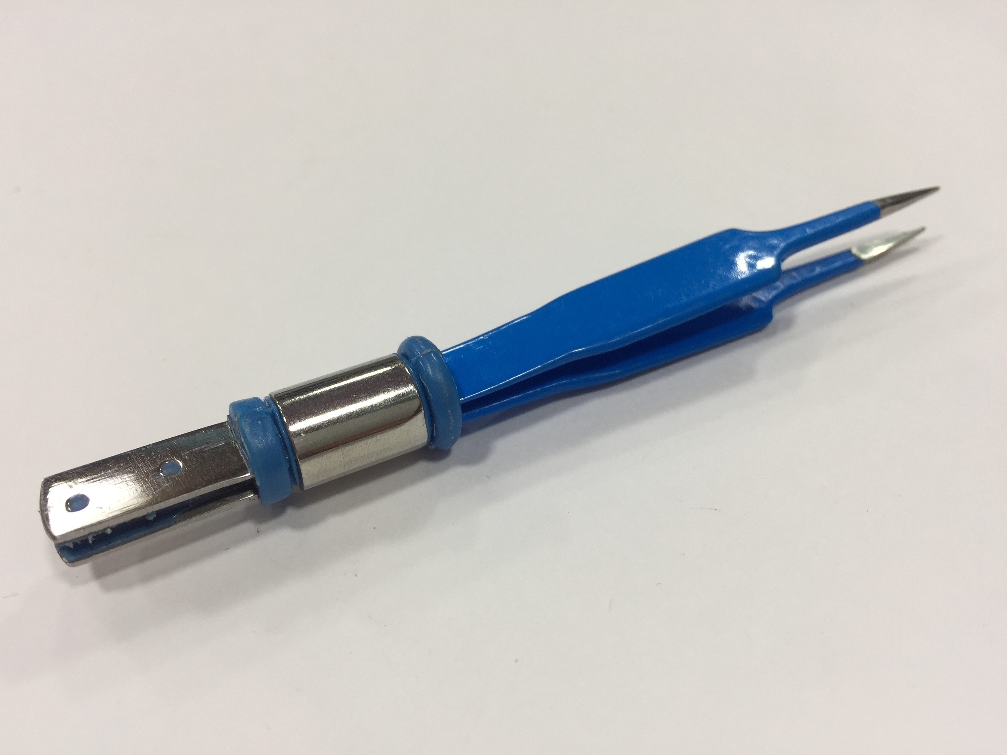 Blue/black Bipolar Straight Forceps (Imported)