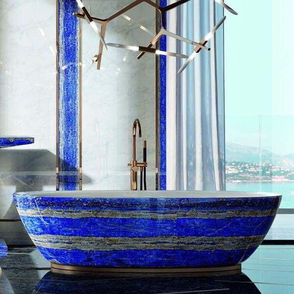 Lapis Lazuli - Crystal Material, Square Shape 5-30 Mm Size, Polished Blue Finish | Crack-resistant, Alluring Patterns, Expertly Designed