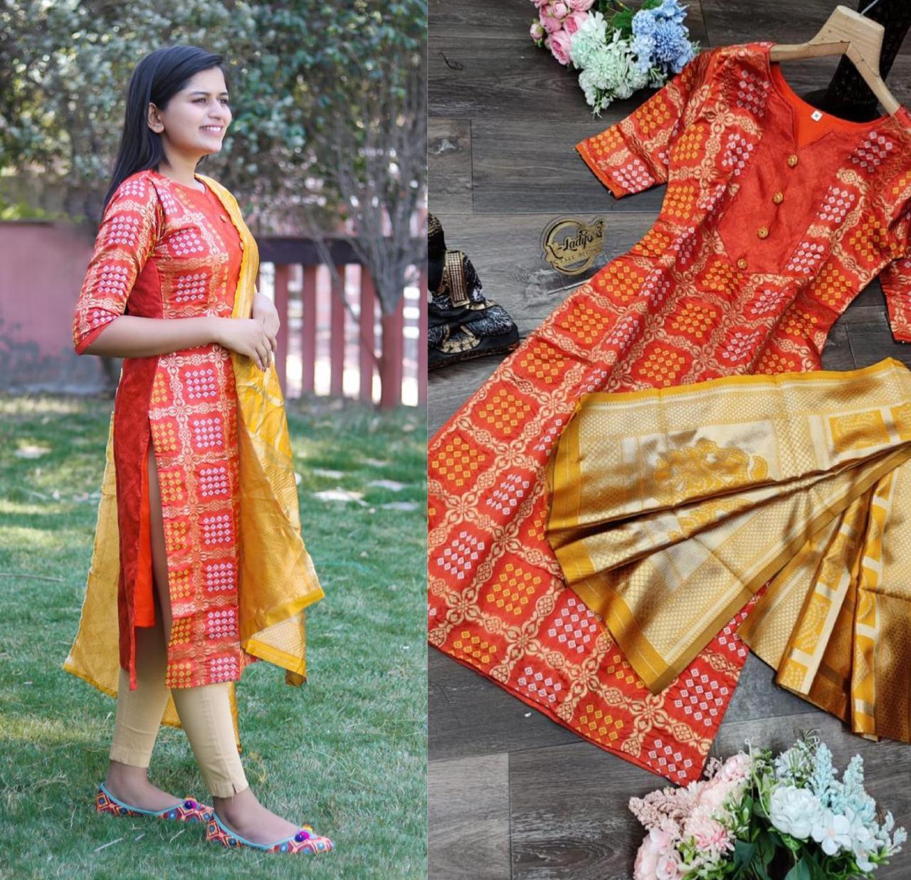 Banarasi Dupatta With Top