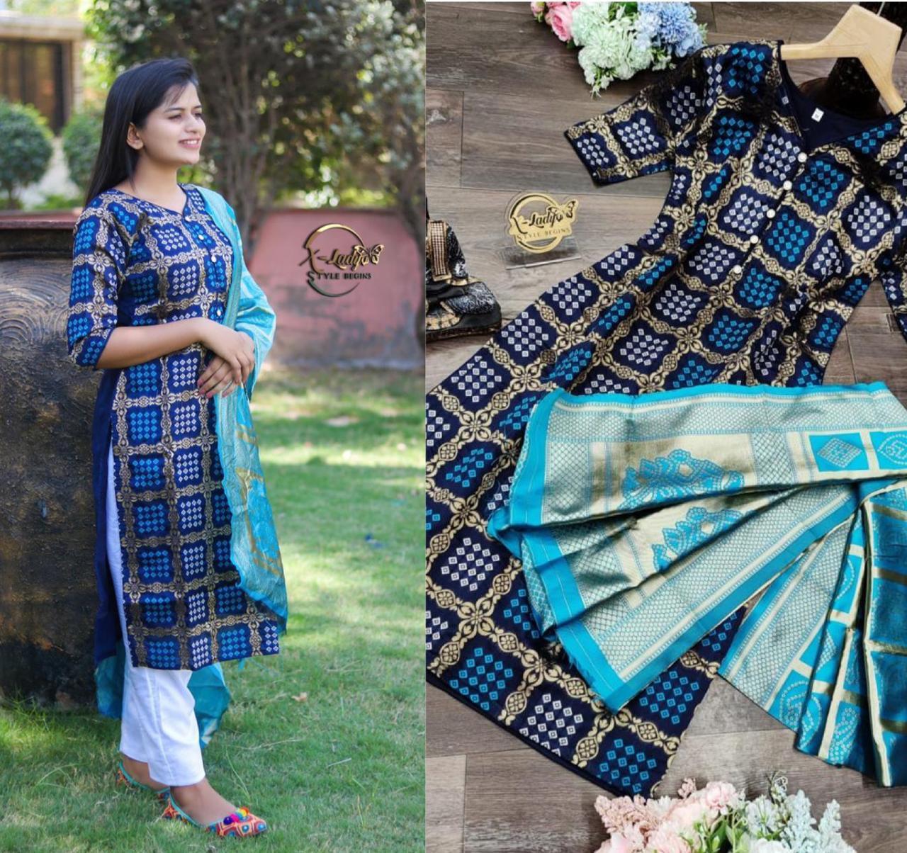 Banarasi Dupatta With Top