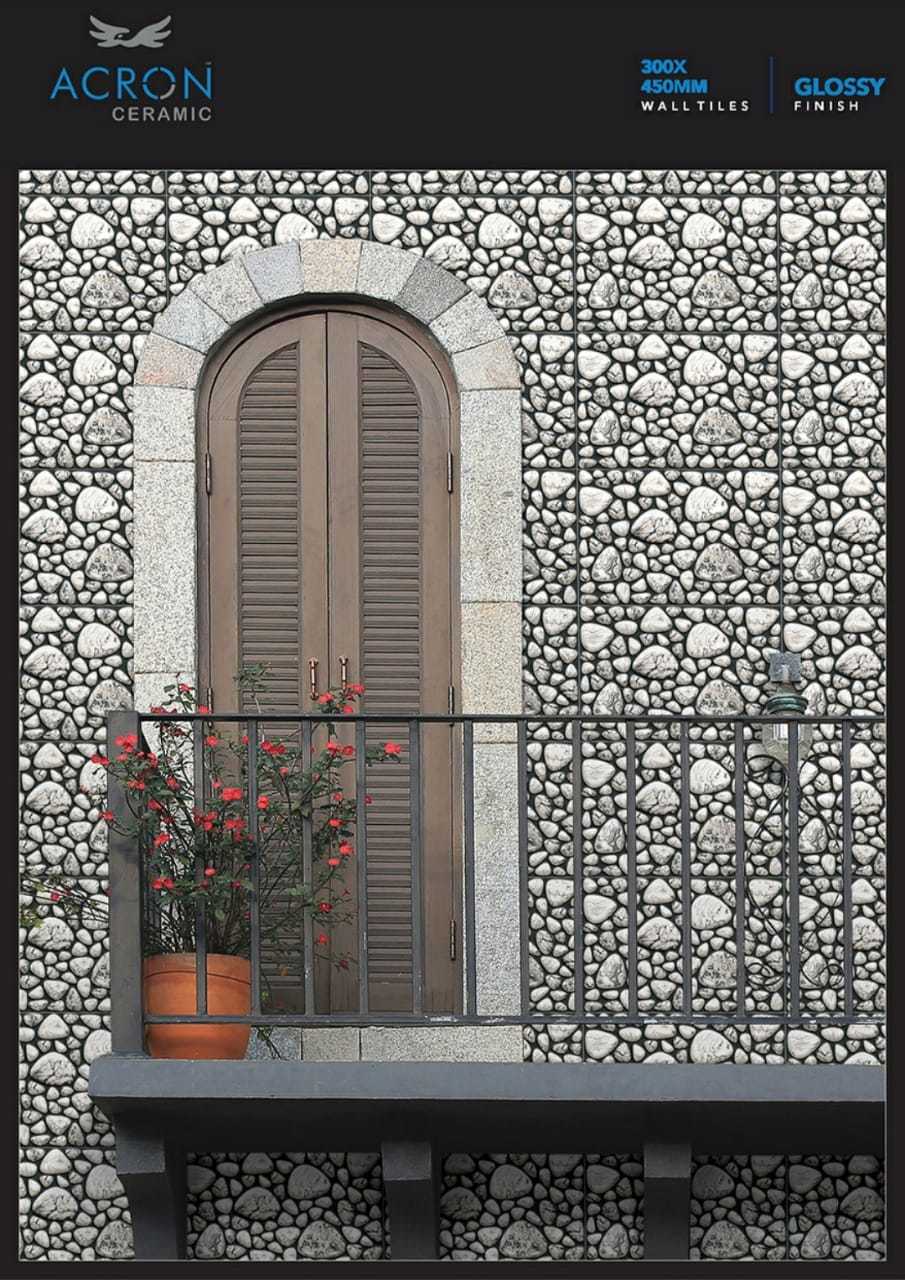 Digital Wall Tiles - Ceramic, 300x450mm, Multi Color | Acid-resistant, Antibacterial, Firebrick, Non-slip, Wear-resistant, Premium Quality