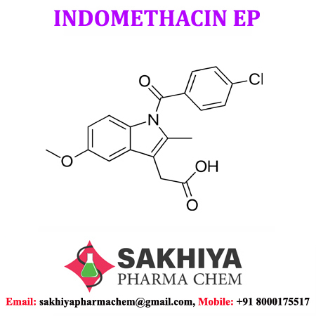 Indomethacin - White Crystalline Powder, Purity 98%-102%, Particle Size <10 Micron, Melting Point 68â°c, Water Soluble | Reduces Fever, Pain, Stiffness, And Swelling From Inflammation