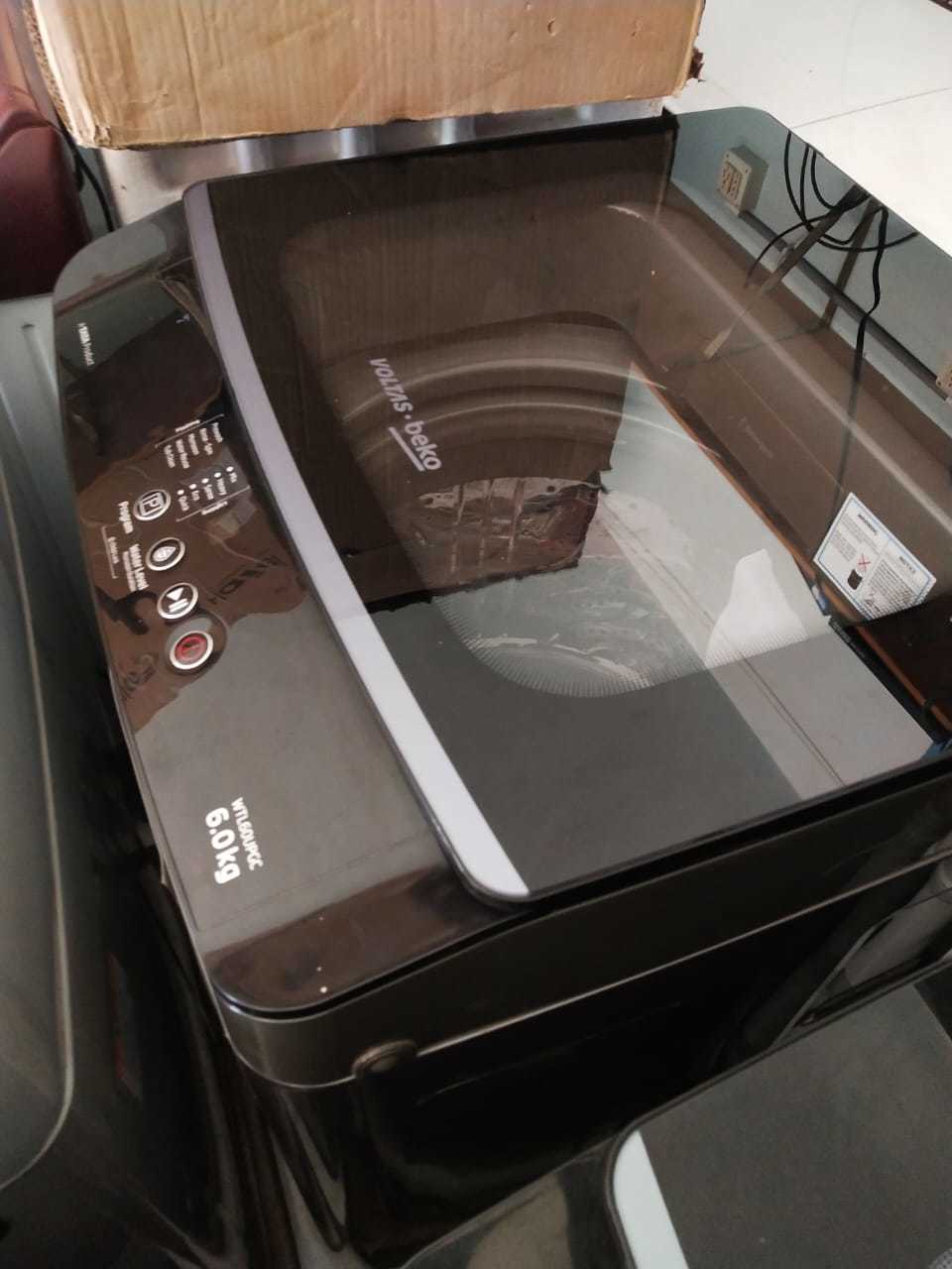 Haier Fully Automatic Front Load Washing Machine - Stainless Steel, 595 X 525 X 850 Mm, Black, 7.0 Kg Capacity, 1000 Rpm Spin Speed | Time-saving, Economical, Hygienic Wash Every Time
