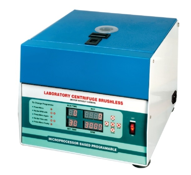 Digital Clinical Machine - Heavy Duty Crc Powder Coated, 500w Brushless Motor, 2850 Rpm, Rcf 1325xg | Microprocessor Speed Controller, Swing Out Rotor, Low Noise, Timer