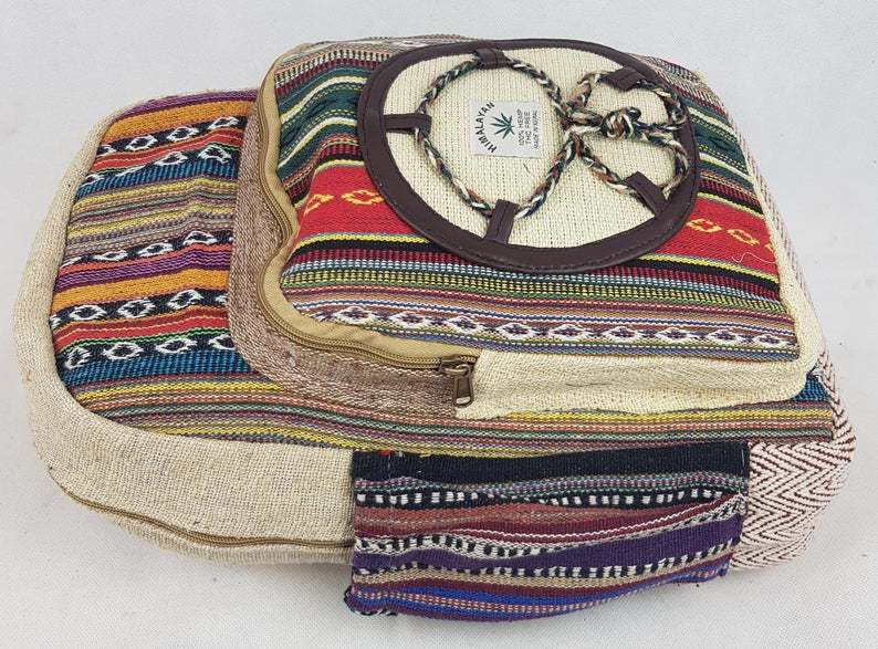 Multi Print Large Pocket Rucksack Backpack