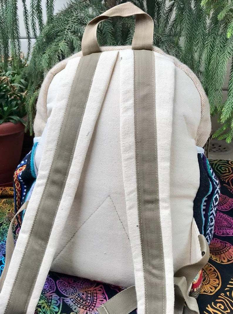 Plain High Capacity Canvas Vintage Backpack