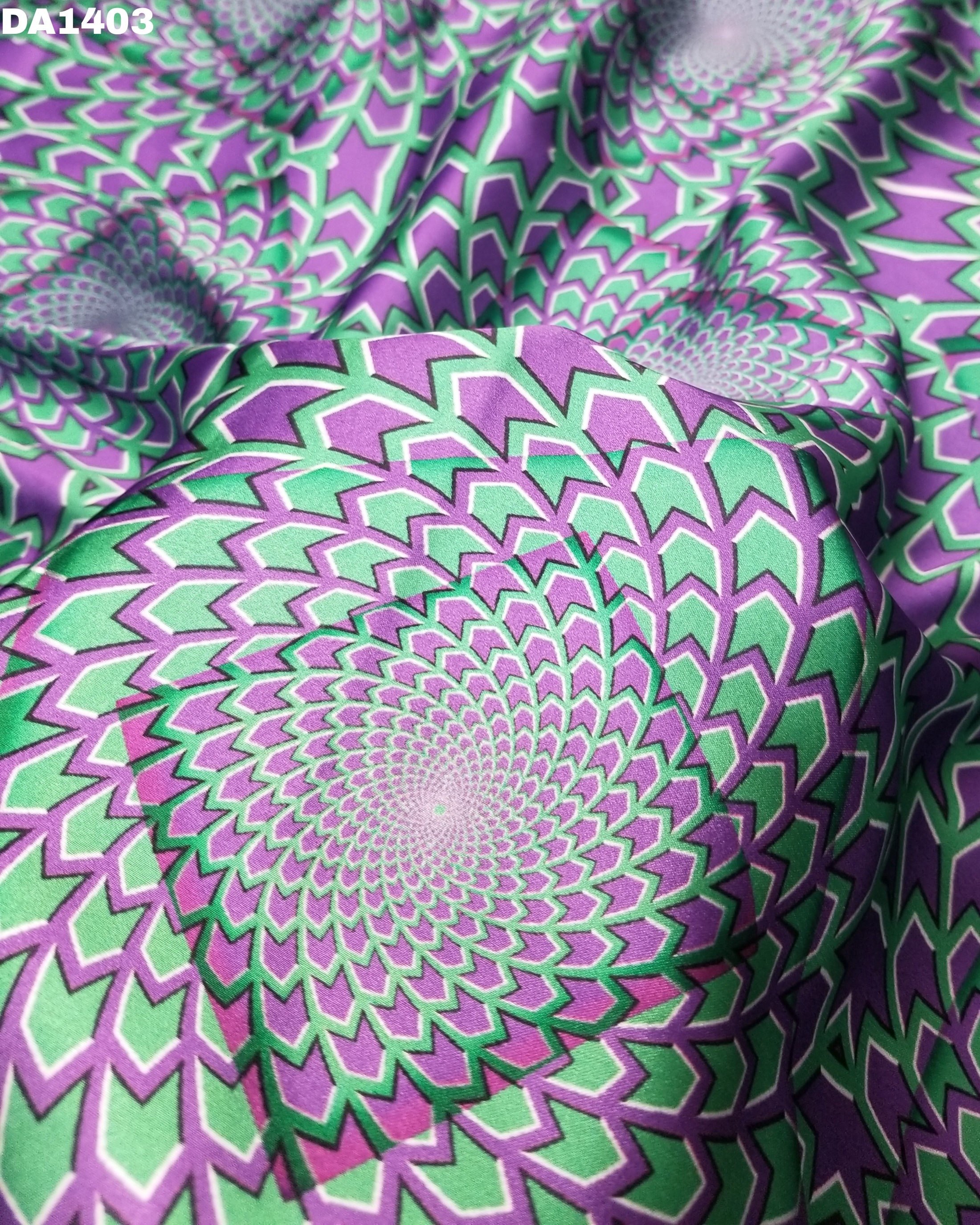 Tokyo Sartin Washable Digital Print Fabric - 44 Inch Width | Vibrant Colors For Garments