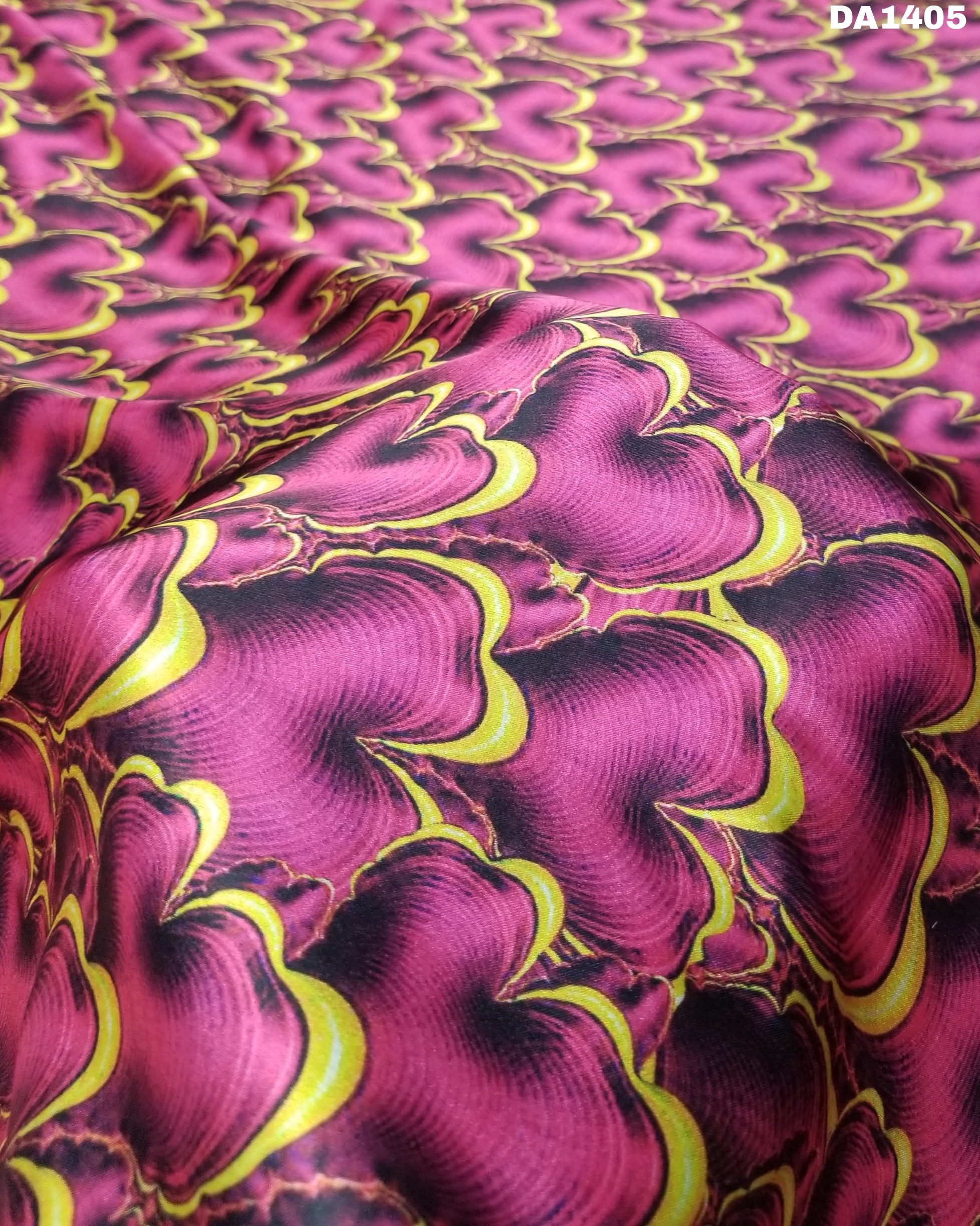 Tokyo Sartin Digital Print Fabric - Washable, 44" Width | Color As Shown, Printed Pattern For Garments