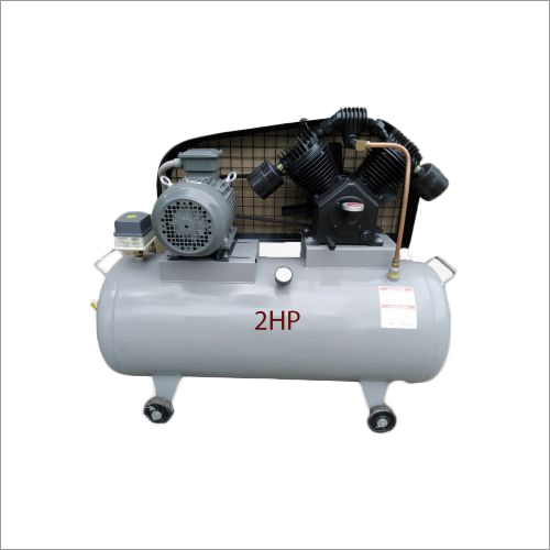 Lubricated Reciprocating Portable Compressor - Mild Steel, Customized Size | New Electric Power Source, 1-year Warranty, Optimal For Industrial Applications