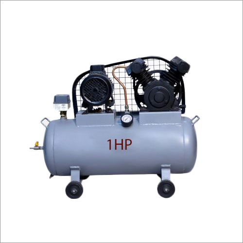 Lubricated Reciprocating Portable Compressor - Mild Steel, Customized Size | New Electric Power Source, 1-year Warranty, Optimal For Industrial Applications