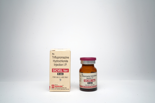 Triflupromazine Hydrochloride Injection - 5 Ml Liquid Solution | Veterinary Injectable For Pain Management And General Anesthesia In Cattle And Small Animals
