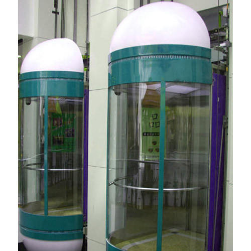 Glass Capsule Elevators - Glass Material, AC Drive Type, Load Capacity 8 to 40 Persons | Smooth Surface, Long Functional Life, Safety Sensors