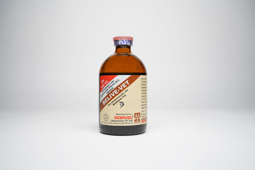 Belive Vet - Vitamin B Complex Injection With Crude Liver Extract | Treatment For Anorexia, Liver Disorders, And Growth Deficiency In Animals