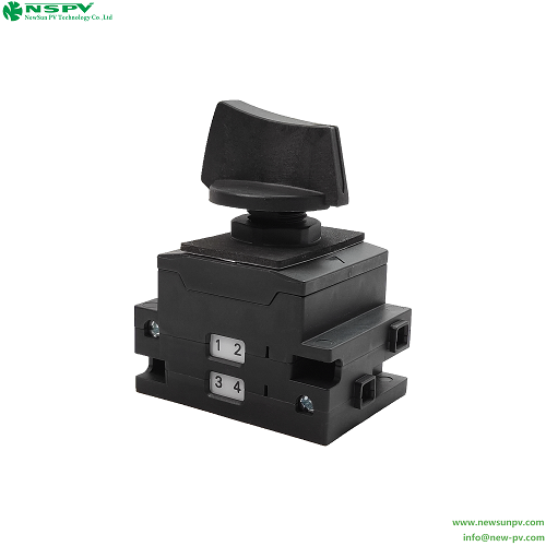 Black Pv Solar Isolator Switch Array Dc Isolator For Solar System