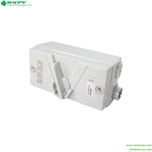 White Nspv Weatherproof Ac Switch Isolating Switch Ac Isolator