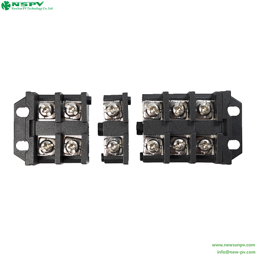 Black 2p To 20p Screw Terminal Block Barrier Terminal Block Terminal Strip
