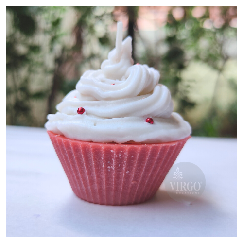 Cupcake Candle-multi Color - Paraffin Wax, 6.0 X 6.0 X 6.0 Cm | Handmade, Scented, Cotton Wick, Versatile For Birthdays, Weddings, Home Decor
