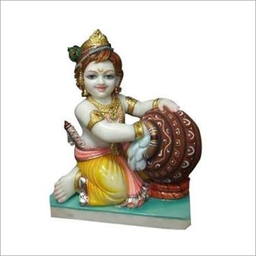 Indian Marble Laddu Gopal Statue