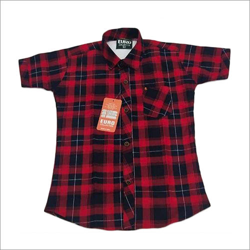 Washable Boys Checked Shirt