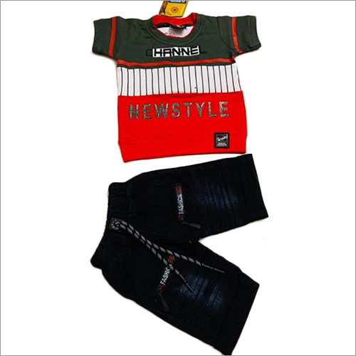 Boys T-shirt With Shorts Set Age Group: Kids