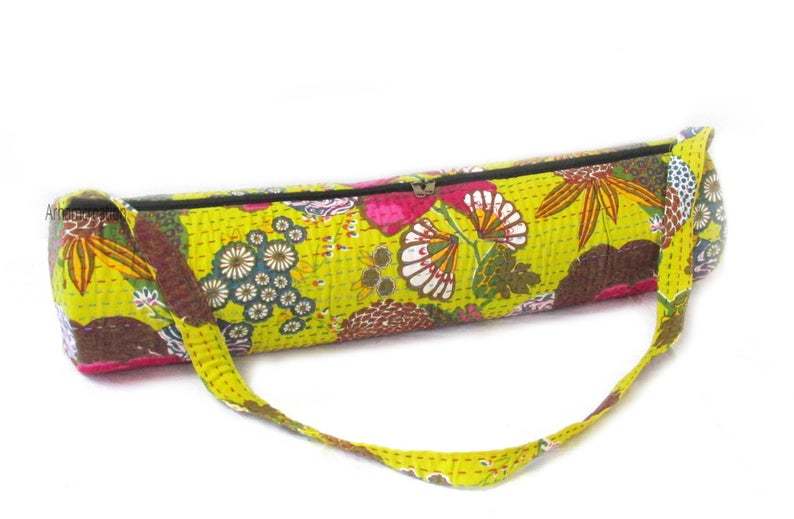 So Many Color Will Come New Kantha Stich Yoga Mat Bag