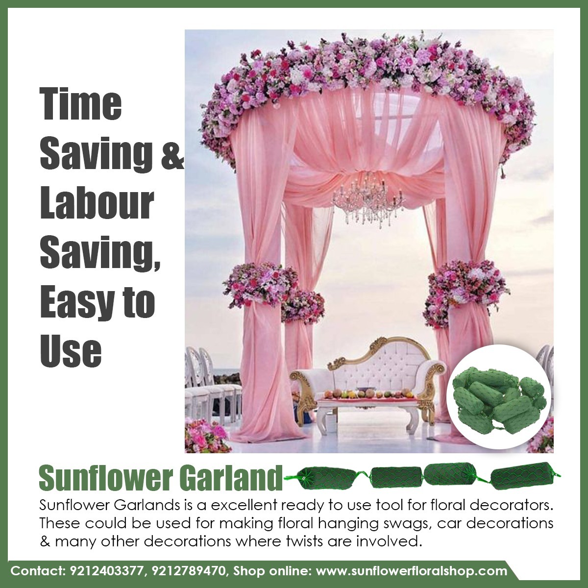 Small Garland Foam Light In Weight