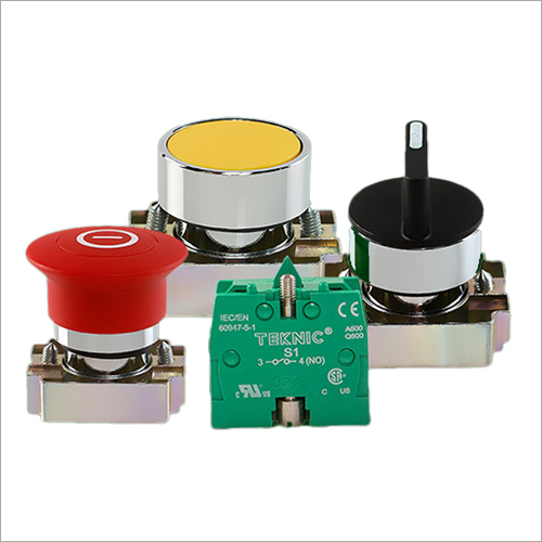 Teknic Push Button - Durable Plastic Material | Compact Design, Easy Installation, Versatile Usage