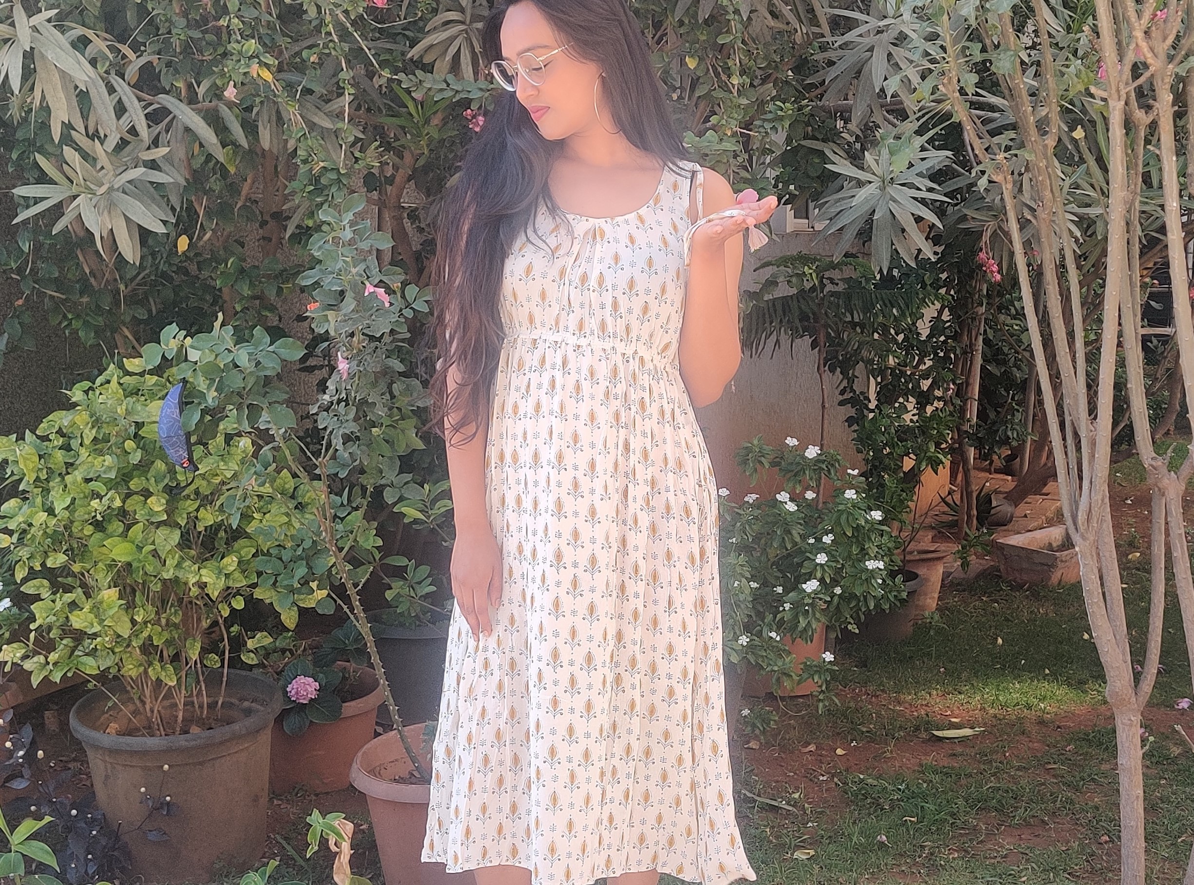 Sleeveless Cotton Printed Dress Age Group: All Age Groups