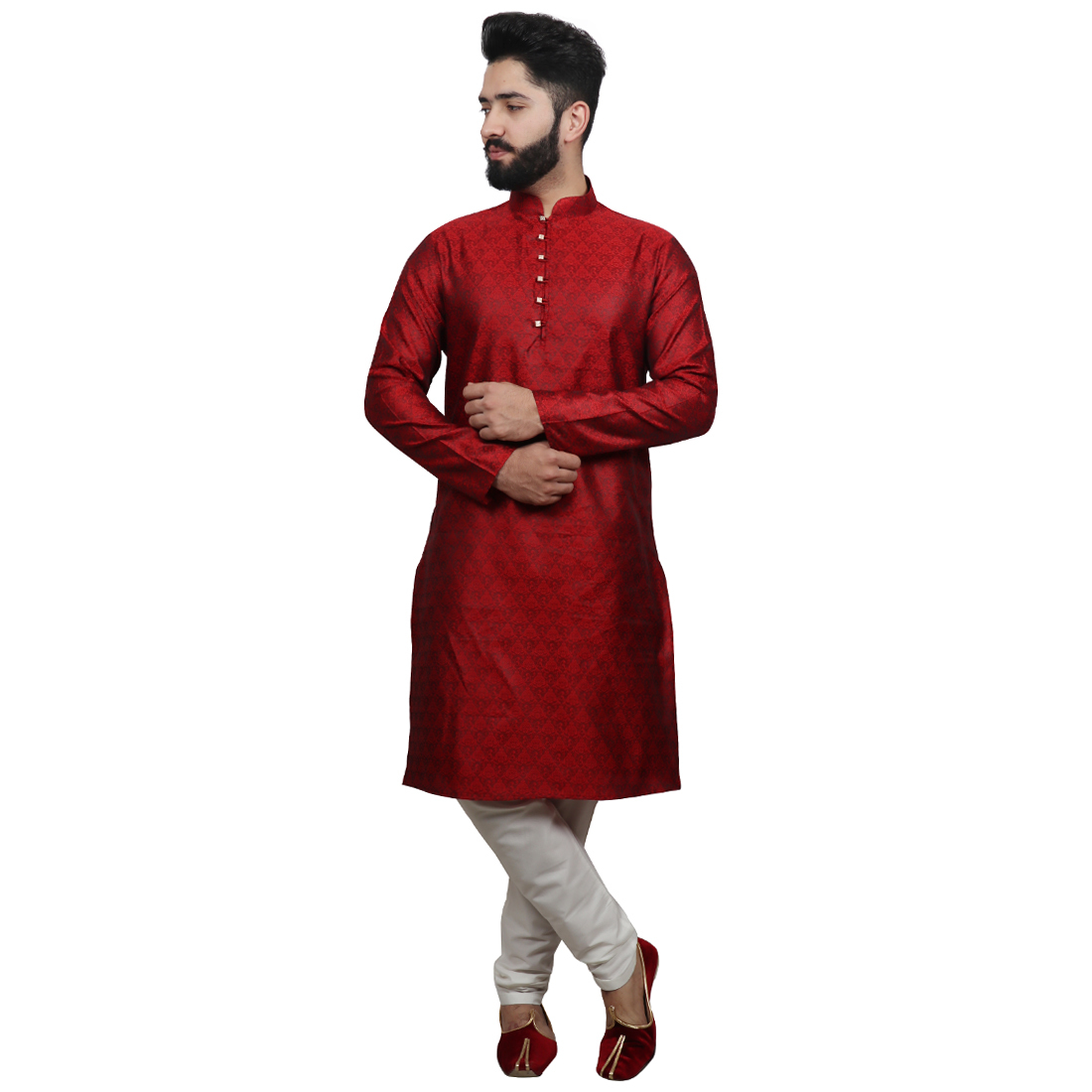 B.green Printed Kurta Pajama Set