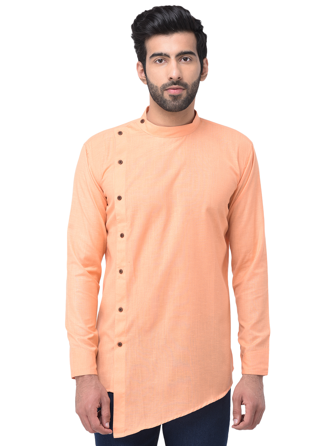 Black Men Short Kurta