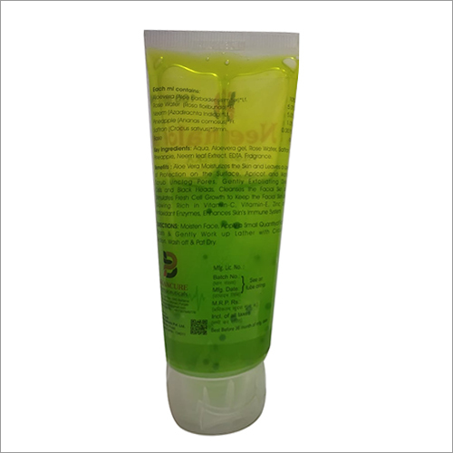 Aloe Vera Face Wash - Gel Form, For All Skin Types | Gentle Cleansing, Hydrating Formula, Refreshing Citrus Scent