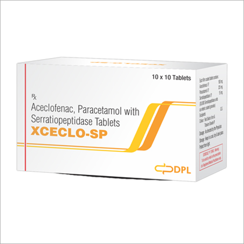 Aceclofenac Paracetamol With Serratiopeptidase Tablets