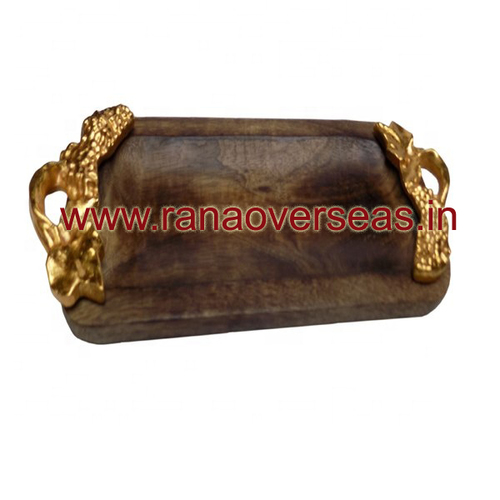 Wooden Serving Tray - Polished Wood, Smooth Finish and Eye-Catching Designs | Customizable in Various Fruit Shapes and Sizes