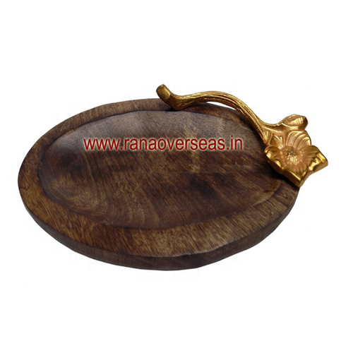 Wooden Serving Tray - Polished Wood, Assorted Fruit Shapes including Fish, Apple, Mango, Papaya | Customized Packaging, Ideal for Gifts and Household Use