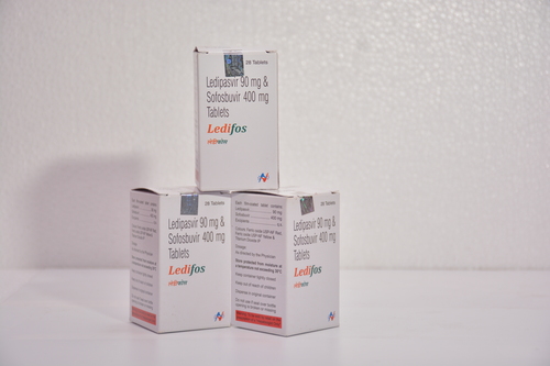 Ledifos Tablet (Ledipasvir (90Mg) + सोफोसबुवीर (400Mg) समाप्ति तिथि: 2 वर्ष