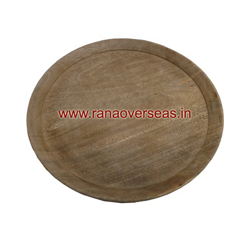 Wood Natural Wooden Round Plate
