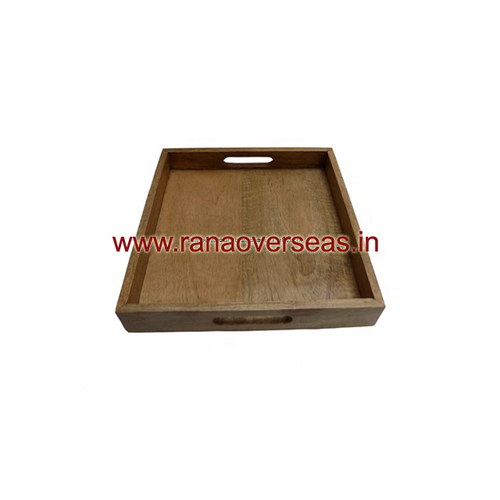 Tableware Wood Serving Tray With Handles Serve Coffee Tea