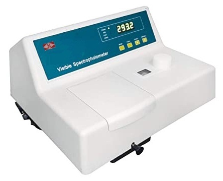 Microprocessor Visible Digital Spectrophotometer - Color: White