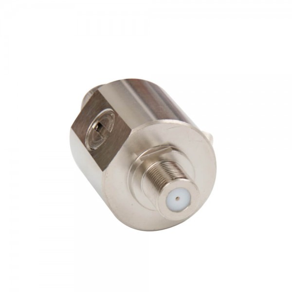 Fl Connector Fl10 To Fl10 Coaxial Rf Lightning Surge Protector Male To Female Ip67 Straight - Copper, Silver Color, Bi-directional Protection, 0-100w Power Capacity