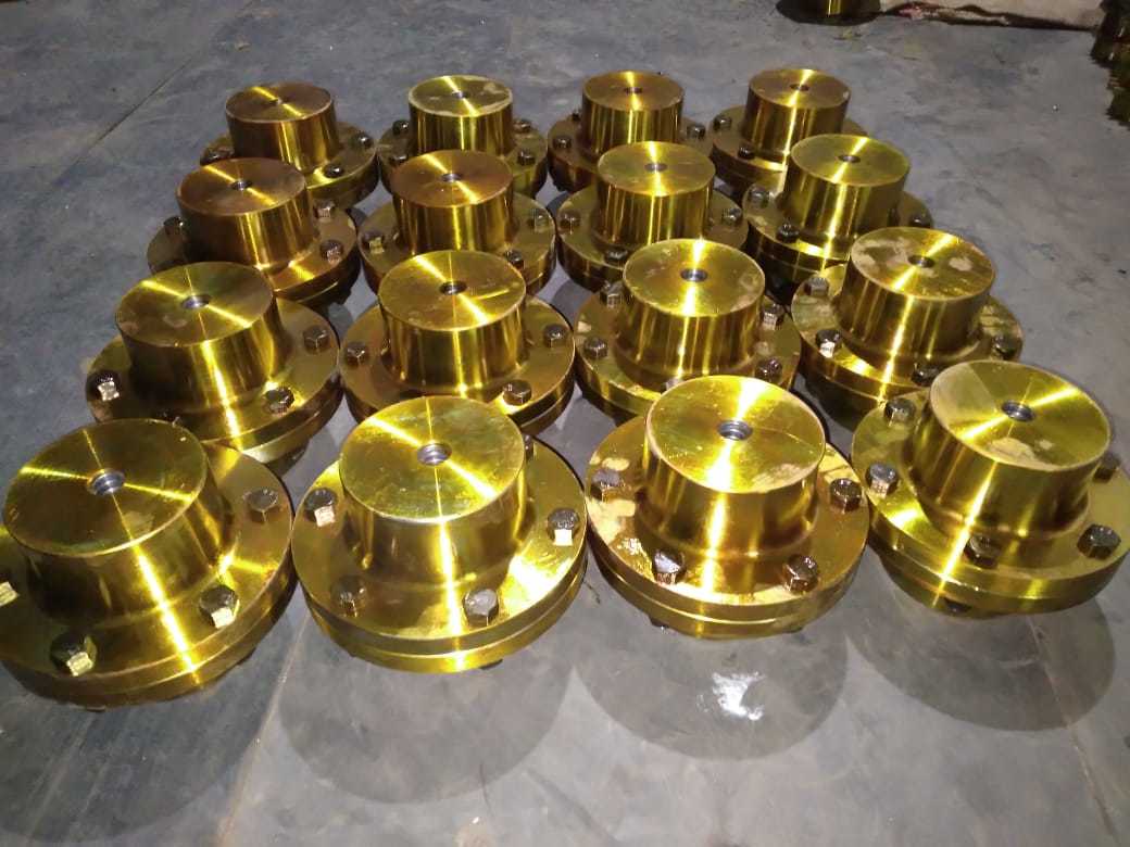 Industrial Coupling - Metal Material, Pilot Bore Design | Phosphatized Surface Treatment, Suitable For Full Gear, Half Gear, Pin Bush, And Rigid Applications