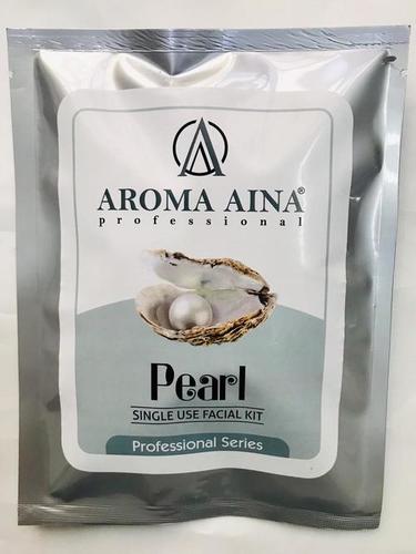 Pearl Facial Kit - 25g, Silver Foil Pouch | Single-Use, Smooth Cream/Gel, Pearl Essence, Skin Rejuvenation