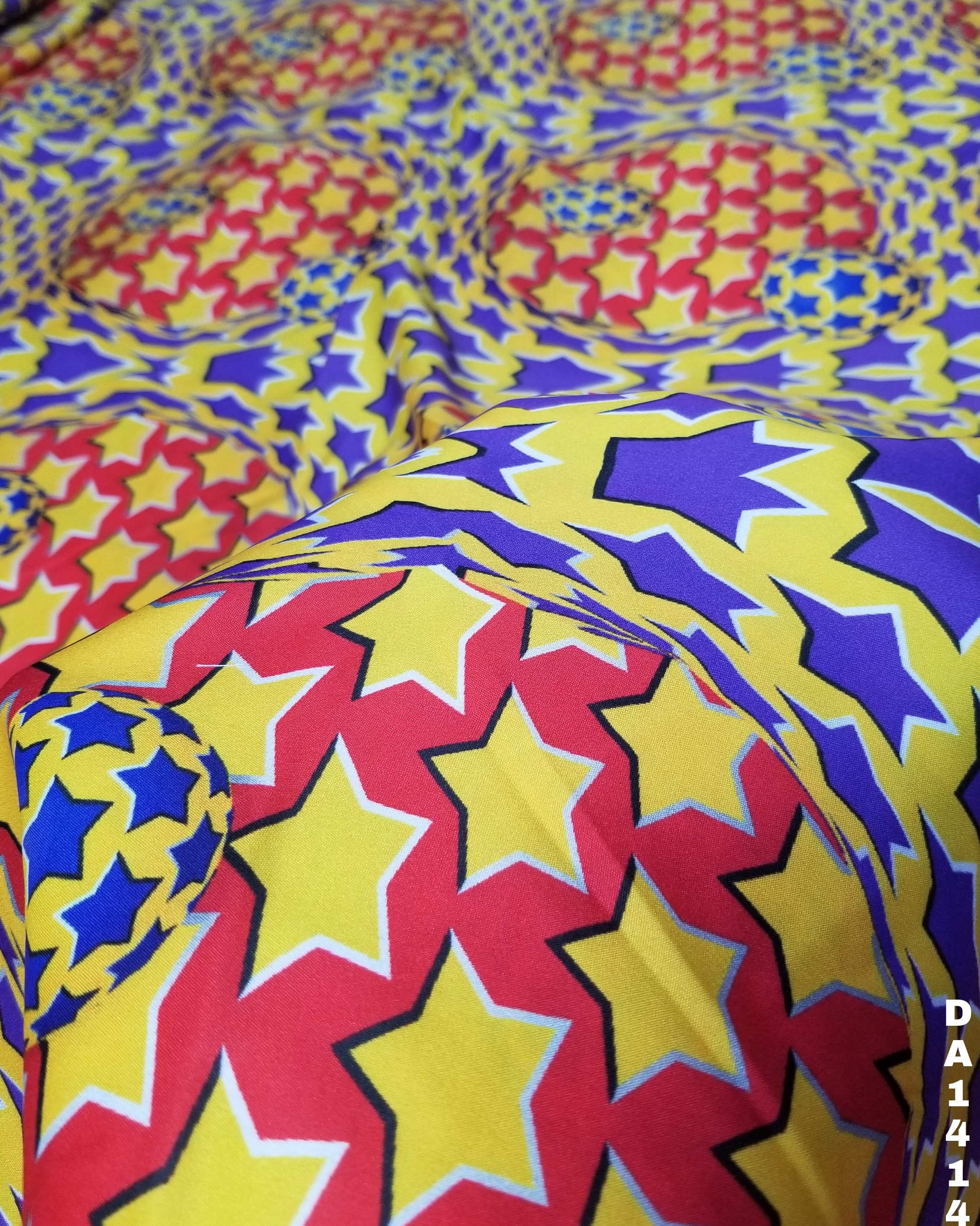 Digital Prints Micro Mini Sartin Silk Fabric - 44" Wide, Washable For Garments | Vibrant Color As Shown In Images